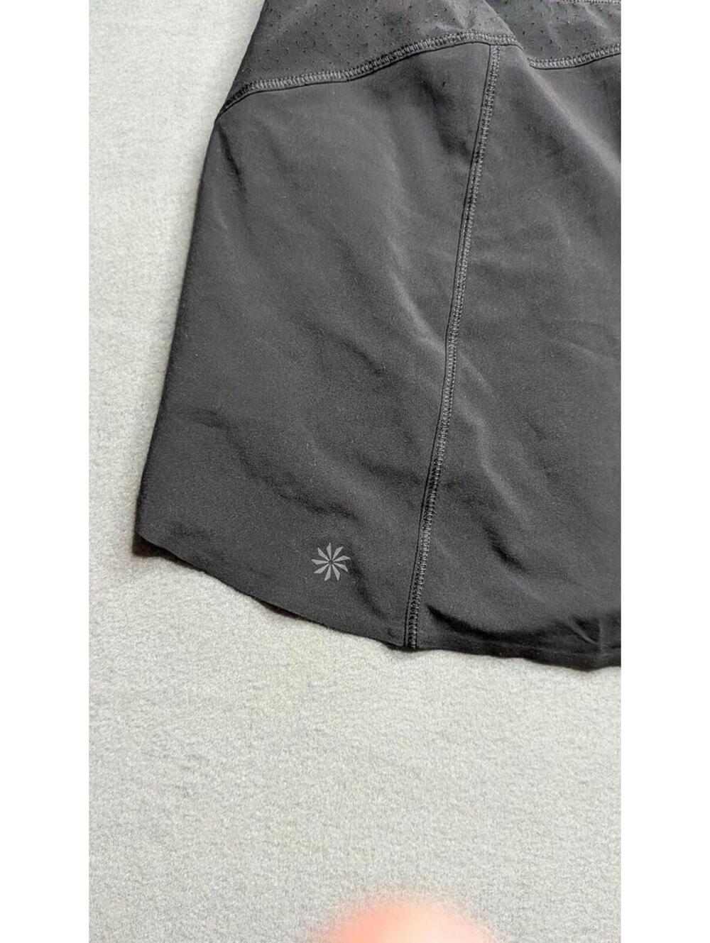 Athleta Run With It Skort Womens M Black Mesh Pockets Short Athletic Running - Picture 5 of 9